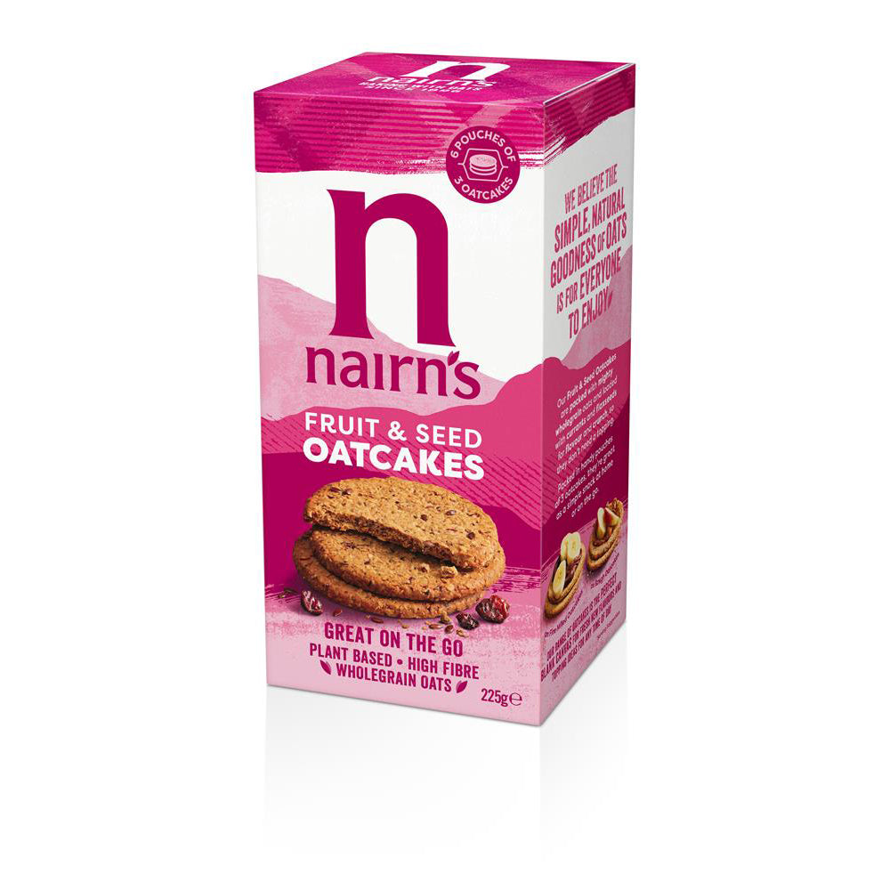 Nairns Oatcakes Fruit And Seed Oatcakes 225g Nairns Oatcakes